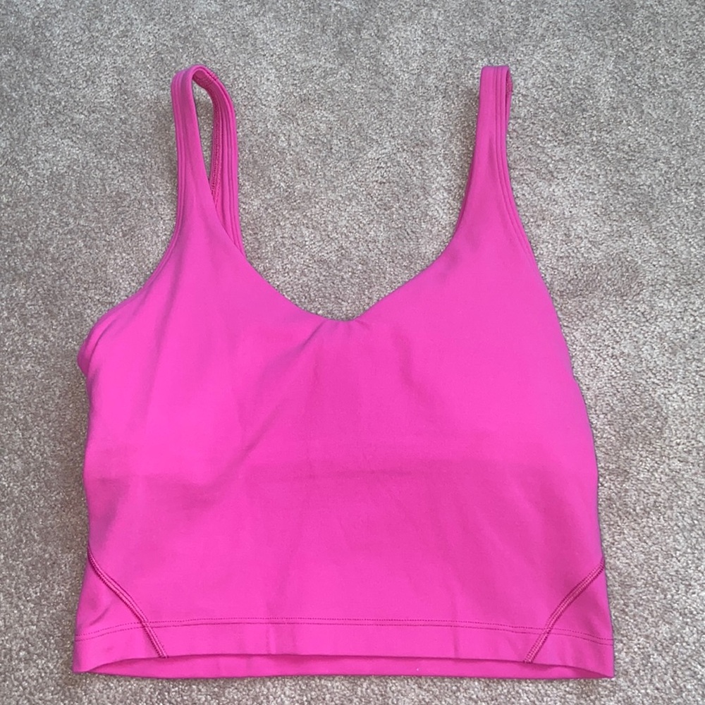 NWOT lululemon align tank sonic pink 6